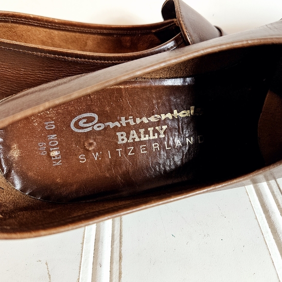 Bally Kelton Brown Leather Loafers Men’s Size 10 Slip On Dress Shoes Switzerland - Picture 11 of 14